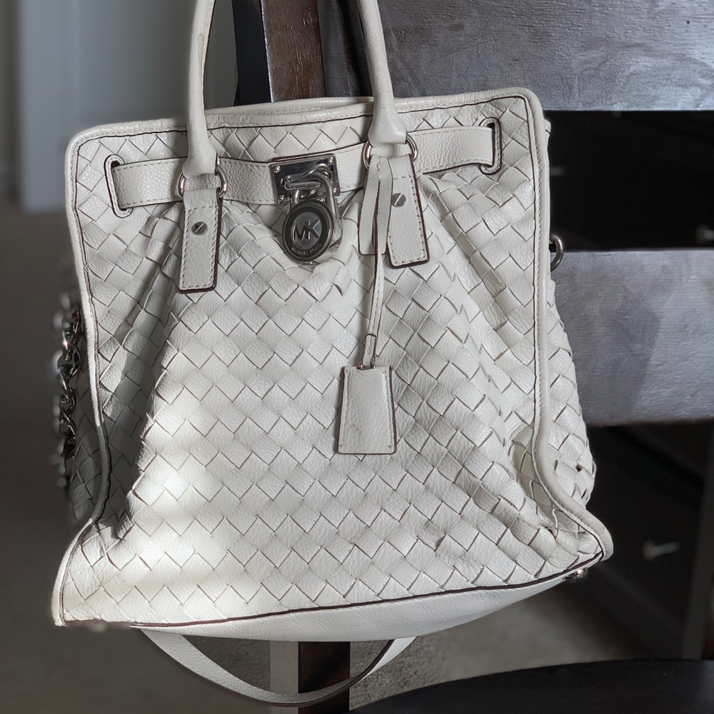 Michael Kors Hamilton Large N/S Woven Tote